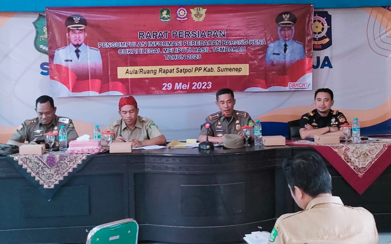 Satpol PP Sumenep Bentuk Tim Pengumpulan Informasi Peredaran Rokok Ilegal
