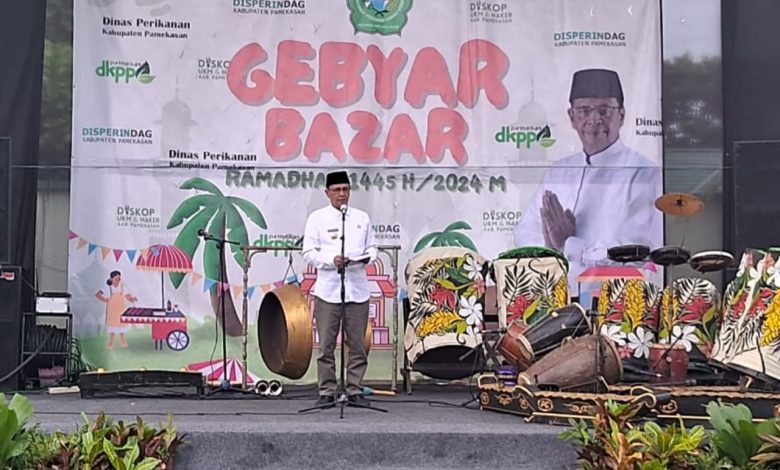 Pj Bupati Pamekasan Resmi Buka Gebyar Bazar Ramadan