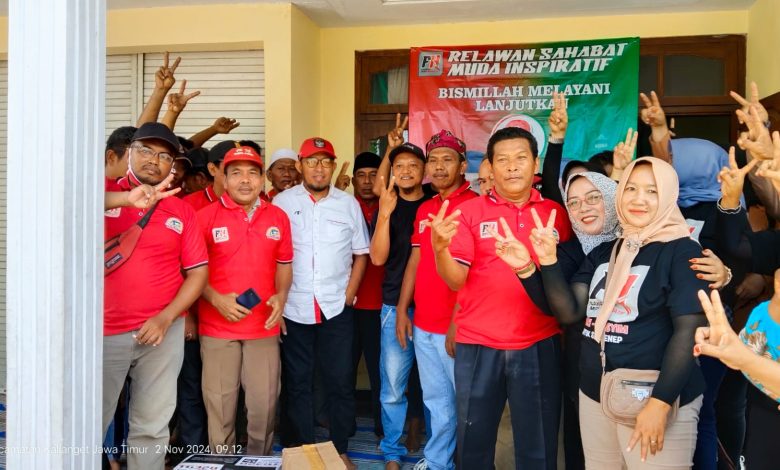 Relawan Sahabat Muda Inspiratif Temani Achmad Fauzi Blusukan