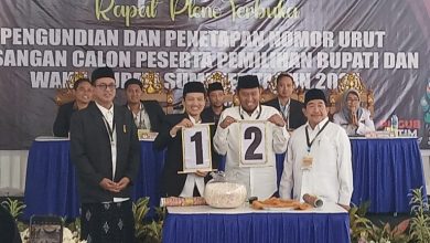 KPU Sumenep Gelar Pleno Pengundian dan Penetapan Nomor Urut Cabup-Cawabup