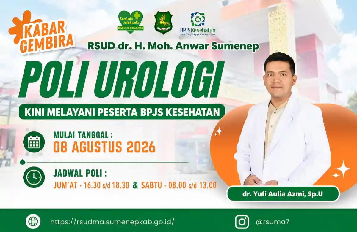 Poli Urologi RSUDMA Sumenep Kini Melayani Pasien BPJS Kesehatan